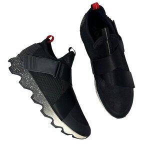 Sorel Kinetic Sneak Sneaker Womens Size 11 Black Mesh Speckled Sole LL3645-011